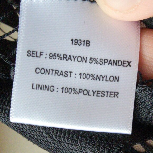 Sweet Grey Black‎ Lace Long Sleeve Jersey Size Small - Picture 10 of 15